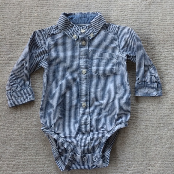 baby boy blue dress shirt